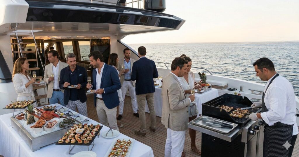 10 things that cannot be missing in a yacht catering service